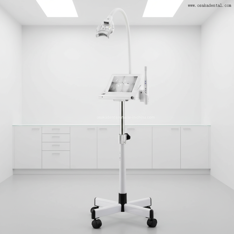 Профессиональный светодиодный аппарат для отбеливания зубов с регулируемой интенсивностью холодного света, быстрое удаление пятен, безопасный уход за полостью рта