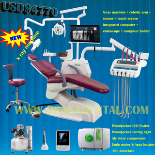 Стоматологическая установка с мягким и большим сиденьем для использования в клинике Стоматологическое кресло с возможностью использования в стоматологической клинике OSA-A2