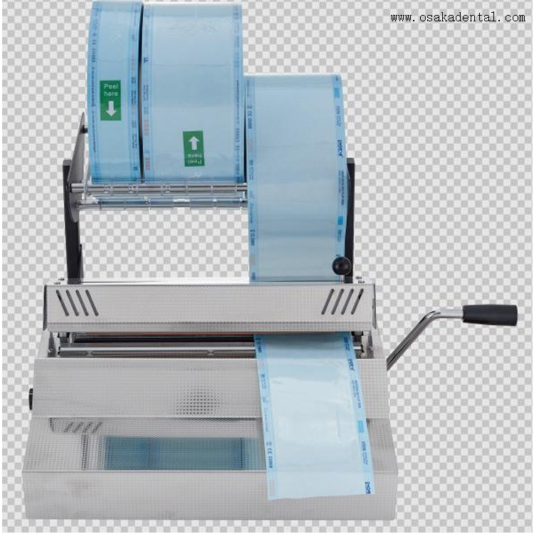 Стоматологическая машина для запечатывания с держателем для стерилизационного пакета