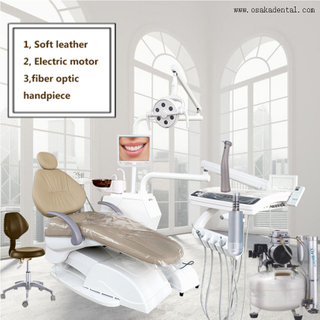 Стул мягкой кожи и высококачественный стоматологический стул с высокой классовой сенсорной системой