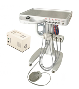 Портативная стоматологическая установка с компрессором и наконечником