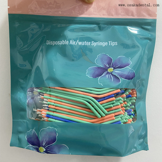 Стоматологические одноразовые пластиковые красочные наконечники для воздушных и водяных шприцев