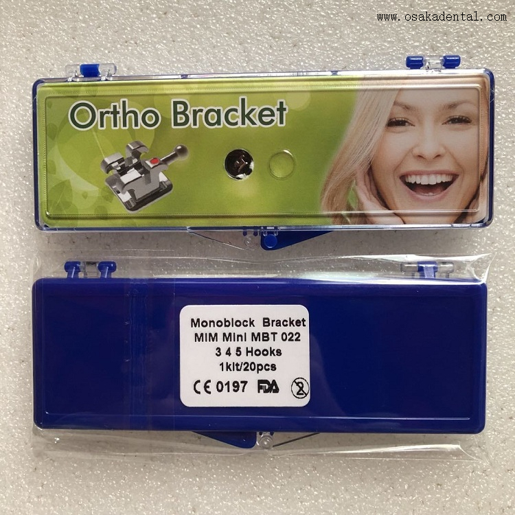 Стоматологические орто-брекеты Monoblock Mini MBT/ROTH Brackets OSA-P50