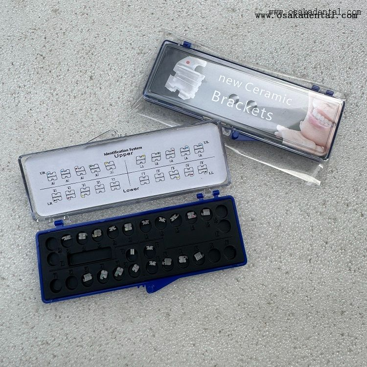Стоматологический ортодонтический экономичный керамический кронштейн OSA-P90-2