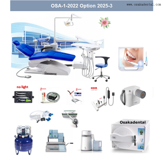 Полная комплектация экономичной стоматологической установки с 12 опциями, вариант «все в комплекте» 2025-3