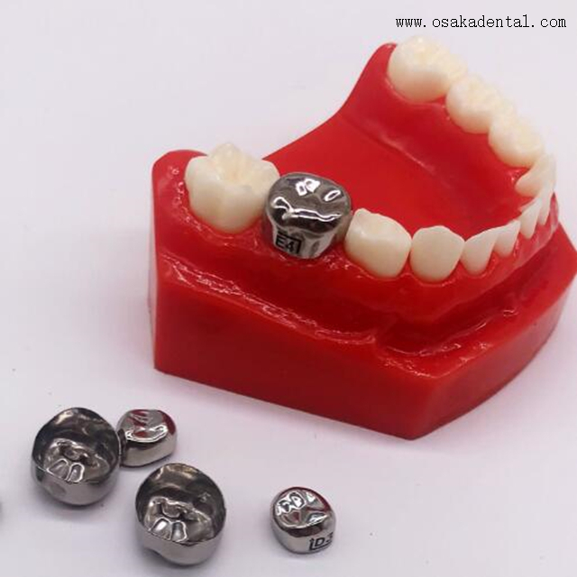 Детские стоматологические ортодонтические аксессуары с металлической короной для детей
