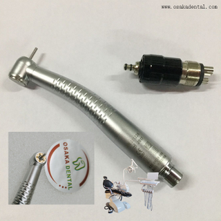 Стоматологический наконечник со стандартным бестеневым светодиодным наконечником с генератором с быстроразъемным соединением 5 светодиодов