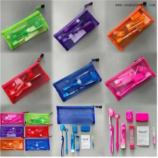 Стоматологический красочный ортодонтический набор с сетчатой сумкой
