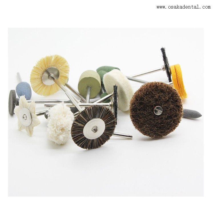 Маленькие щетки для полировки зубов с ручкой