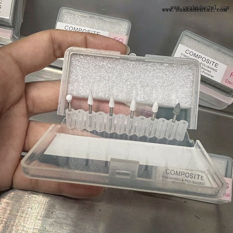 Наборы для стоматологической ОТДЕЛКИ И ПОЛИРОВКИ КОМПОЗИТНЫХ КОМПОЗИТОВ FG White Stone OSA-FG01