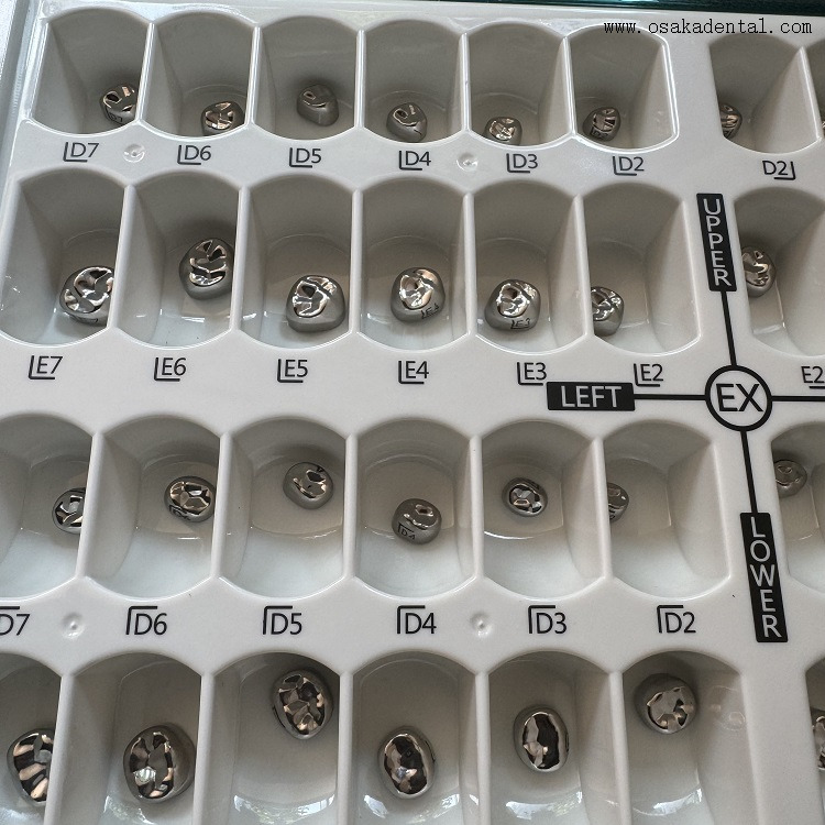 Детская коронка из нержавеющей стали, 48 шт./кор.