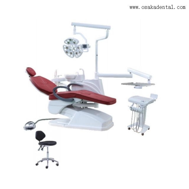 Стоматологическое кресло со светодиодной лампой для имплантатов и передвижным подносом