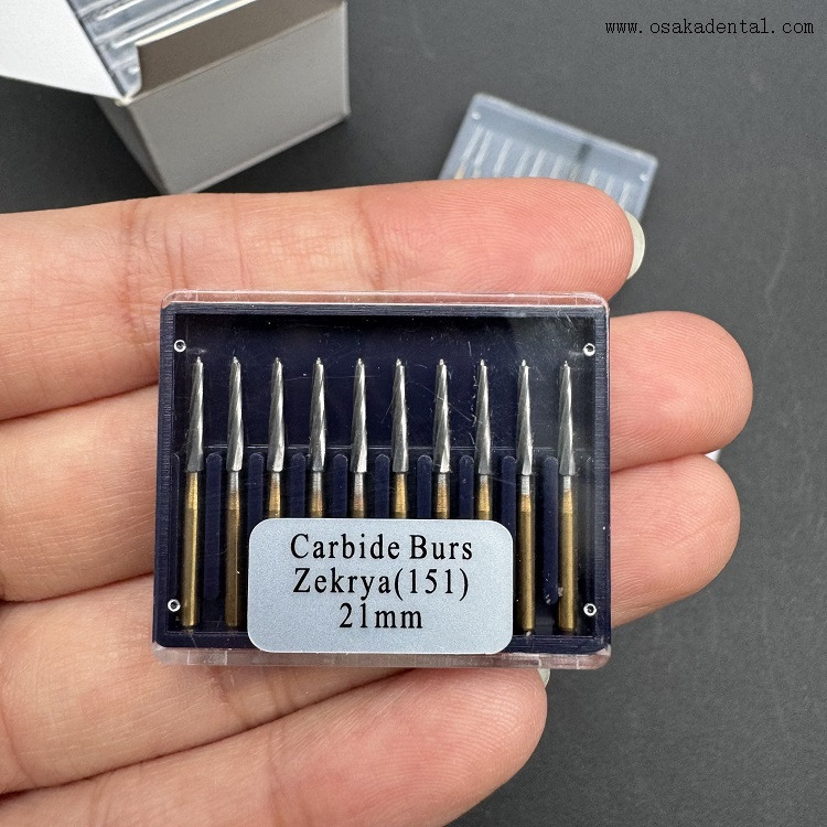 Стоматологические боры FG Golden Titanium Zekrya карбидные 10 шт./кор.
