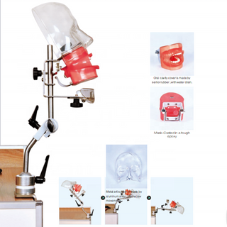 Простой стоматологический манекен со сливом воды