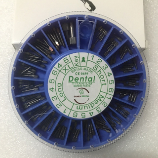 Osakadent Винтовой штифт Титан/Нержавеющая сталь/Позолота 120шт./пакет