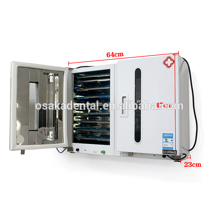 Двухдверный стоматологический кабинет для стерилизации с ультрафиолетовым излучением 60L с таймингом и озоном
