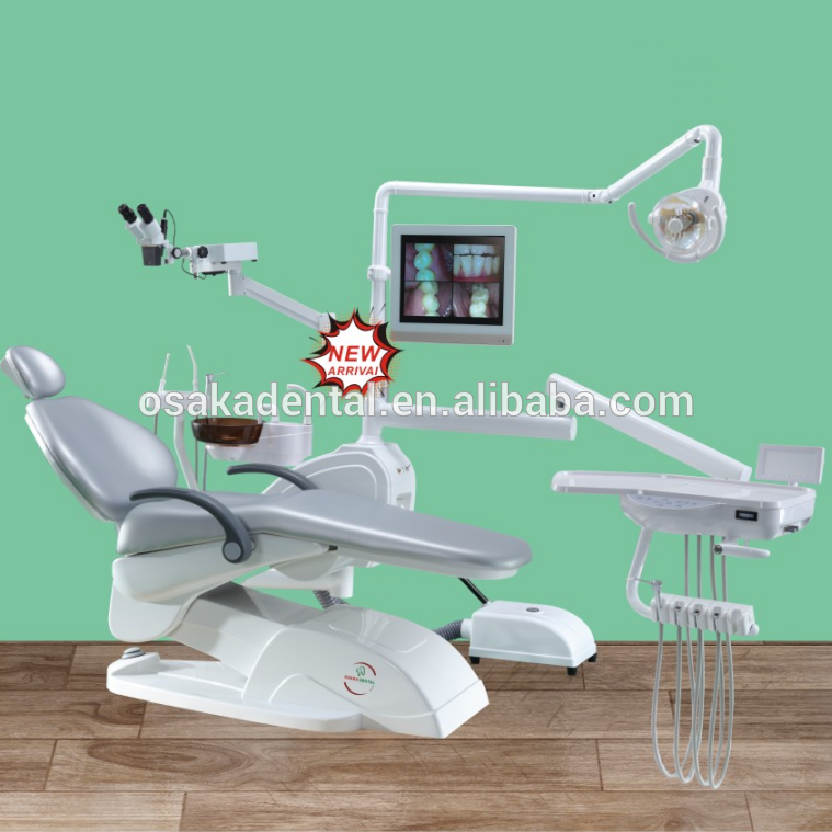 Стоматологическое кресло с набором микроскопов и камер наблюдения