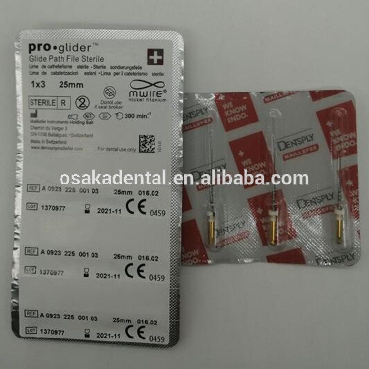 Гибкие файлы Proglider и Pathfile для стоматологического Niti