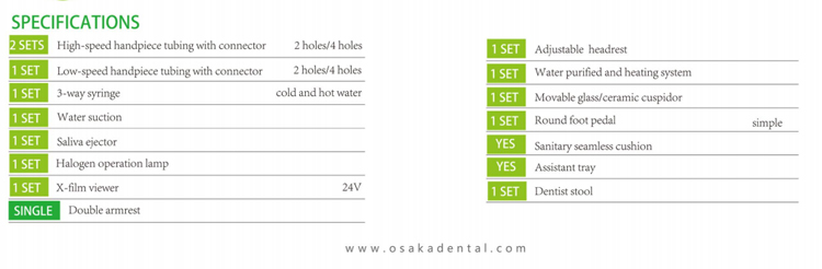 Стоматологическое кресло со светодиодной лампой на 8 лампочек