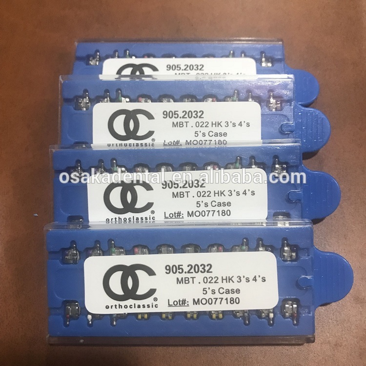 Стоматологические ортодонтические скобы ROTH / MBT / Edgwise с синей коробкой OC