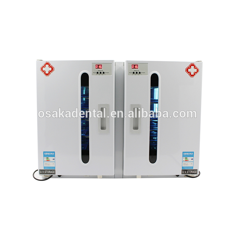 Двухдверный стоматологический кабинет для стерилизации с ультрафиолетовым излучением 60L с таймингом и озоном