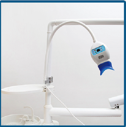 Популярное устройство для отбеливающего отбеливания может быть установлено на стоматологической установке и столе