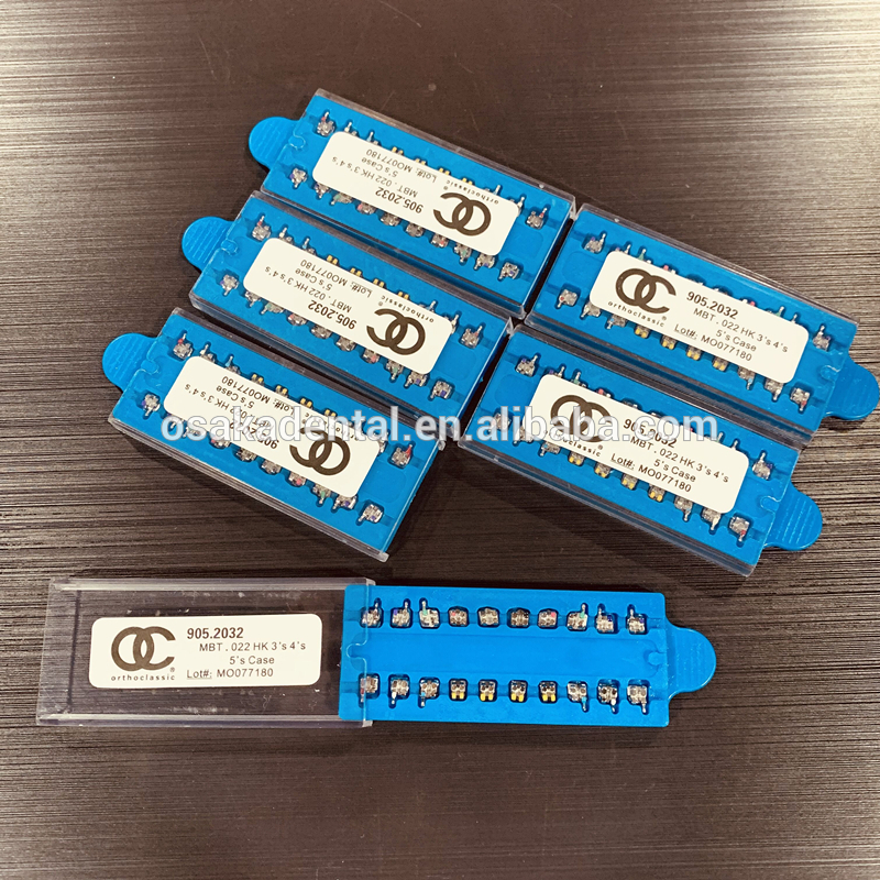 Кронштейн металла 2019 Blue Roth MBT OC в упаковке коробки для ортодонтической пользы