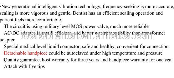 Популярный стоматологический скалер Съемный наконечник